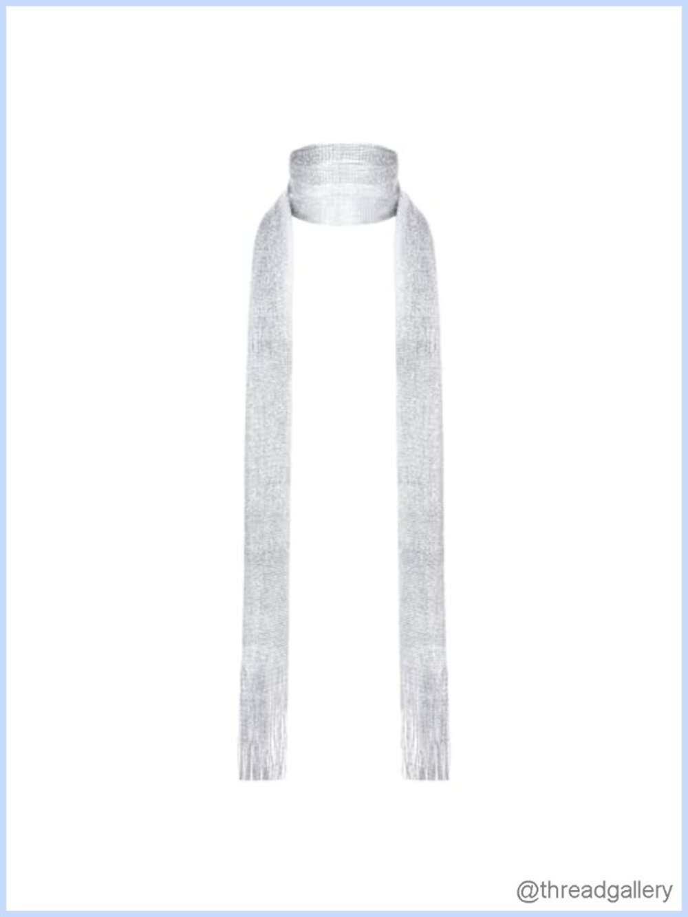 Y2K Sequin Scarf for Women Long Skinny Rave Scarf Festival Necktie Head Wrap